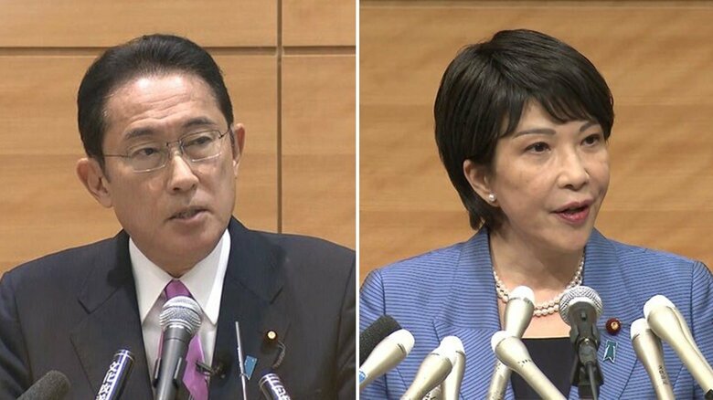 人気は落ちていない岸田氏にも急速に支持を集めている高市氏