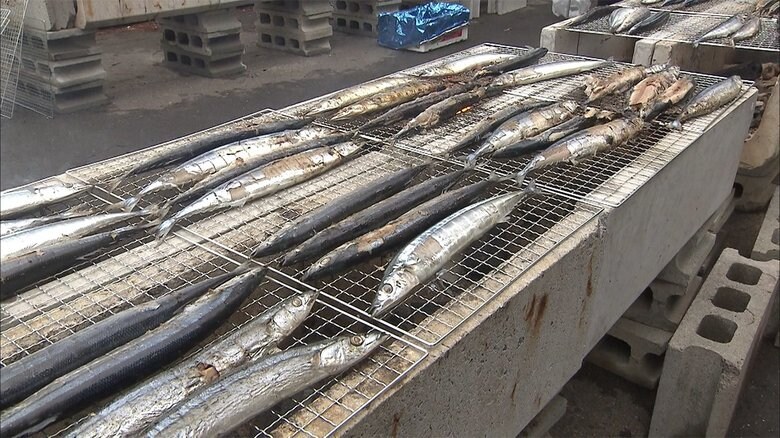無料で2000匹! 「さんま祭り」 “不漁”秋の味覚に満面の笑み