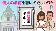 【参院選のキホン2】個人の名前を書いて欲しいワケは? 参院選の投票の仕組み