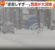 「逆走しすぎだろぉ」息子もあきれる雪道の逆走車で大混乱…高齢ドライバーか　「迷い全くなかった」猛スピードで信号無視する無謀運転車も