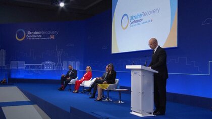 ウクライナ復興会議､閉幕　支援総額8兆5000億円に