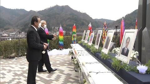事故から8年 遺族らが追悼慰霊式 笹子トンネル天井板崩落