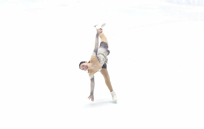 フリーはいつか滑ってみたかったという『君に読む物語』（西日本選手権）