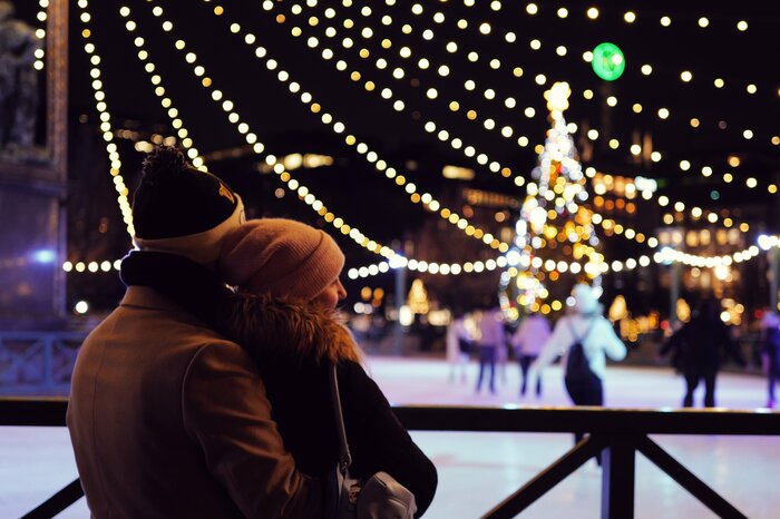 まさに映画のワンシーンのようなカップル （撮影：中島佑馬）