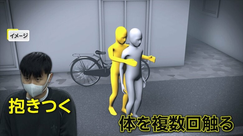 “背後からわざと”自転車ぶつけ女性に抱きつく男逮捕　犯行後「すみません」と謝り逃走　女性は全治1週間のケガ｜FNNプライムオンライン