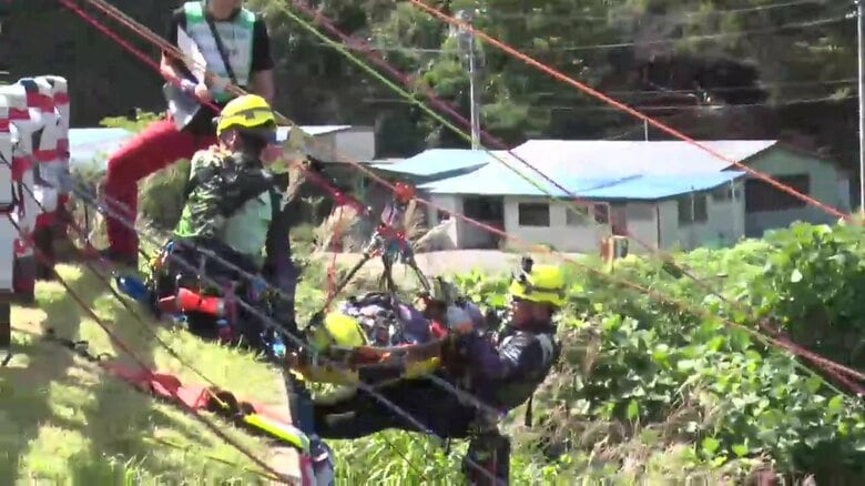 全国の消防士がレスキューの技を競う　大規模な山林火災の岩手・大槌町で開催｜FNNプライムオンライン