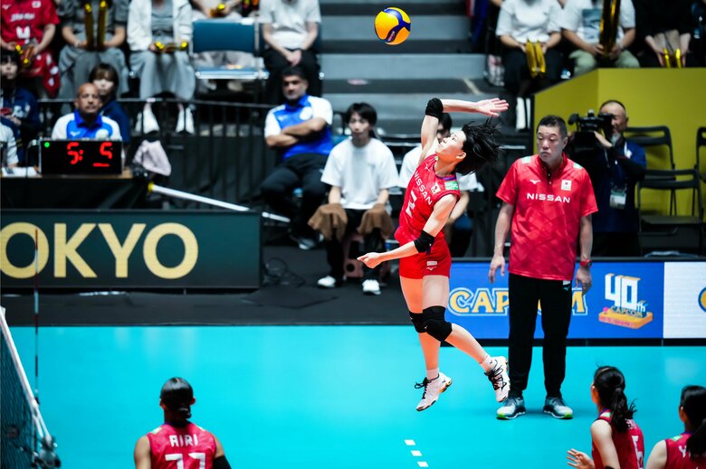 終始活躍した林琴奈（写真：©️FIVB）
