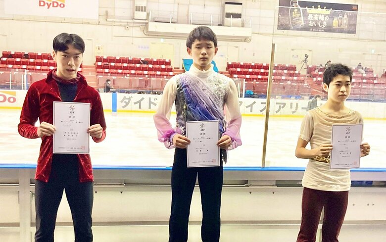 ジュニア男子表彰台（東京選手権）