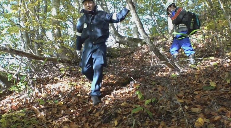 男性の元へ向かう捜索隊
