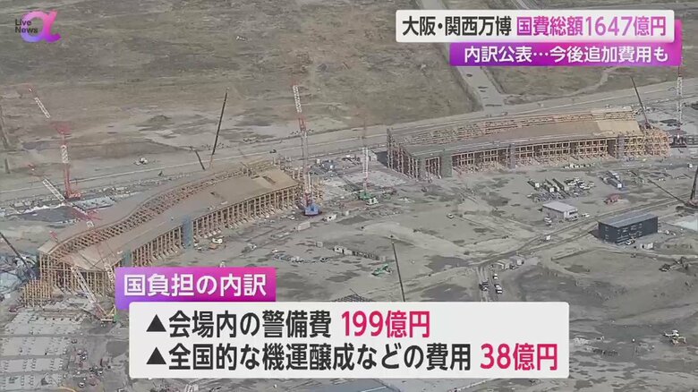 建設費の国負担分が783億円に上る「大阪・関西万博」の会場