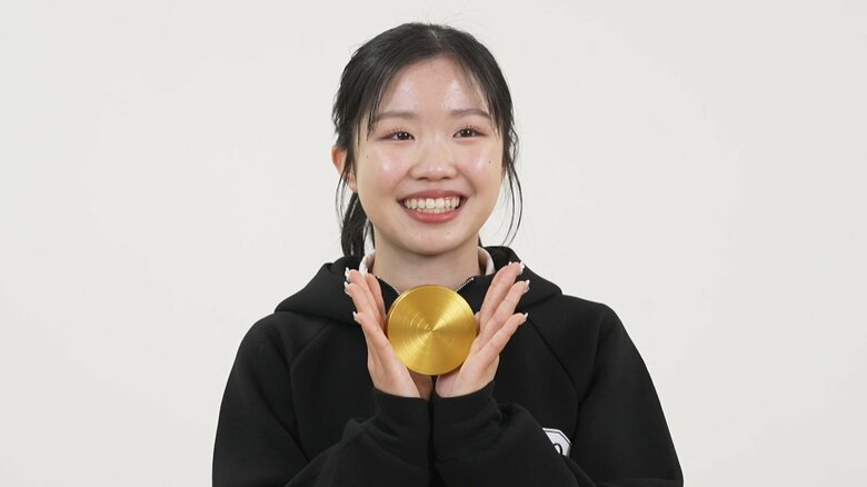 練習に使うスピナーを見せてくれた中井