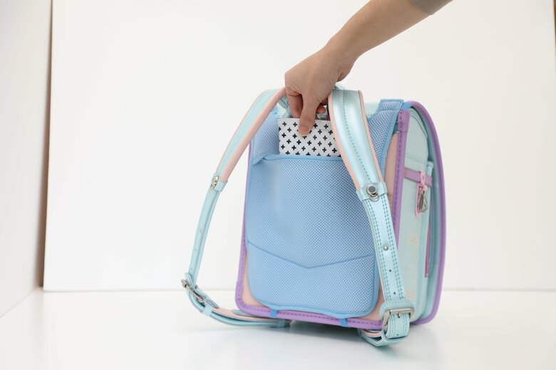 保冷剤ポケット付き背パッド　カラー：サックス