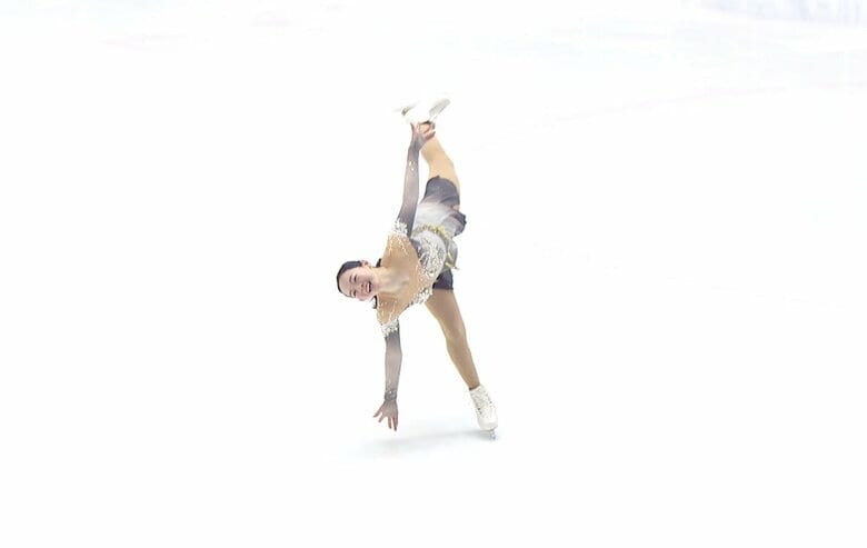 フリーはいつか滑ってみたかったという『君に読む物語』（西日本選手権）