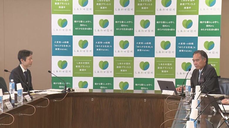 JR東海・丹羽俊介社長（左）長野県・阿部守一知事（右）　