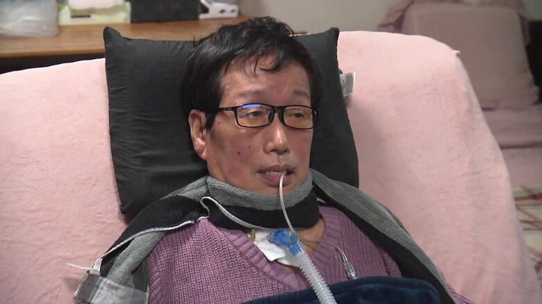 ALS（筋萎縮性側索硬化症）の中野玄三さん（69）