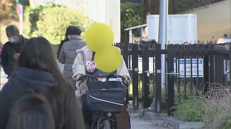 罰則の対象となる“抱っこ自転車”