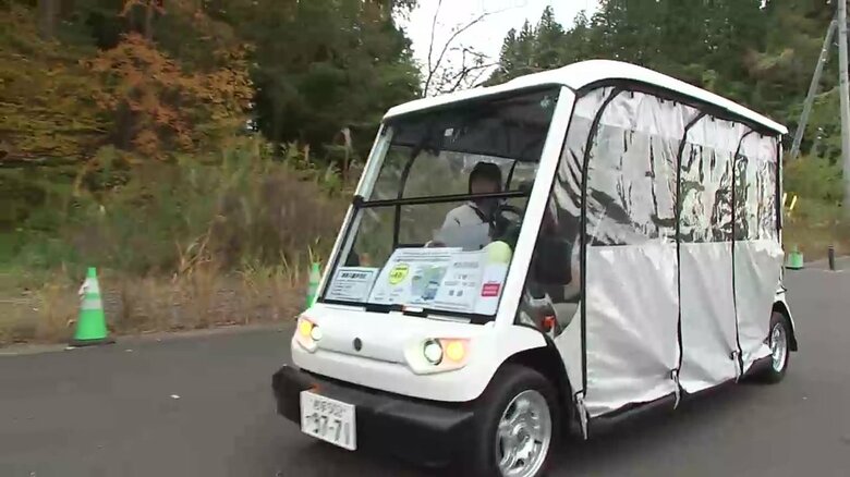 小型の電動カート「グリーンスローモビリティ」（通称「グリスロ」）