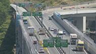 岡谷JCTリニューアル工事再開　去年は工事期間中に146件の事故、44人けが　車線規制の渋滞に起因する事故が多発　渋滞の車列への追突事故が全体の7割