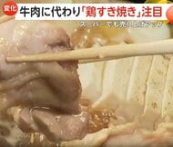 新たな冬の定番に？牛肉に代わり「鶏すき焼き」人気に！安価でヘルシー支持され売り上げ上昇　自宅調理のコツ「肉を薄めに切る」