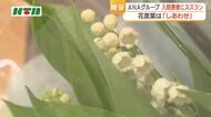 花言葉は「しあわせ」　ANA客室乗務員がスズランを入院患者にプレゼント　1956年から続く取り組み