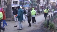 「新型コロナも一掃したい」 光のページェントに向け定禪寺通を清掃<宮城?仙臺市>