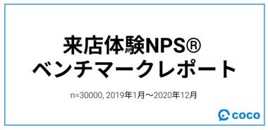 「回答率8割のデジタルアンケートサービス coco」を提供する(株)cocoが「来店体験NPS(R) ベンチマークレポート」を公開