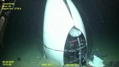 海底に沈む潜水艇「タイタン」映像公開…タイタニック号見学ツアーで5人死亡　涙ながらに「探検はリスクが伴う。探検なしでは地球は平らなままだ」