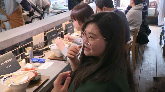 ラーメンを食べたお客さんは