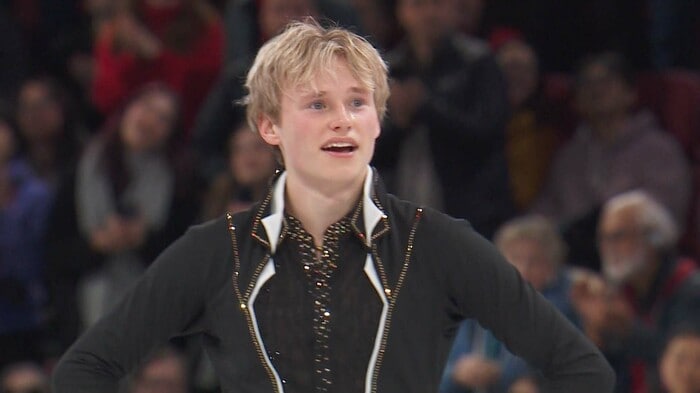 4回転アクセルを決めたイリア・マリニンのフリー(2024年世界選手権)