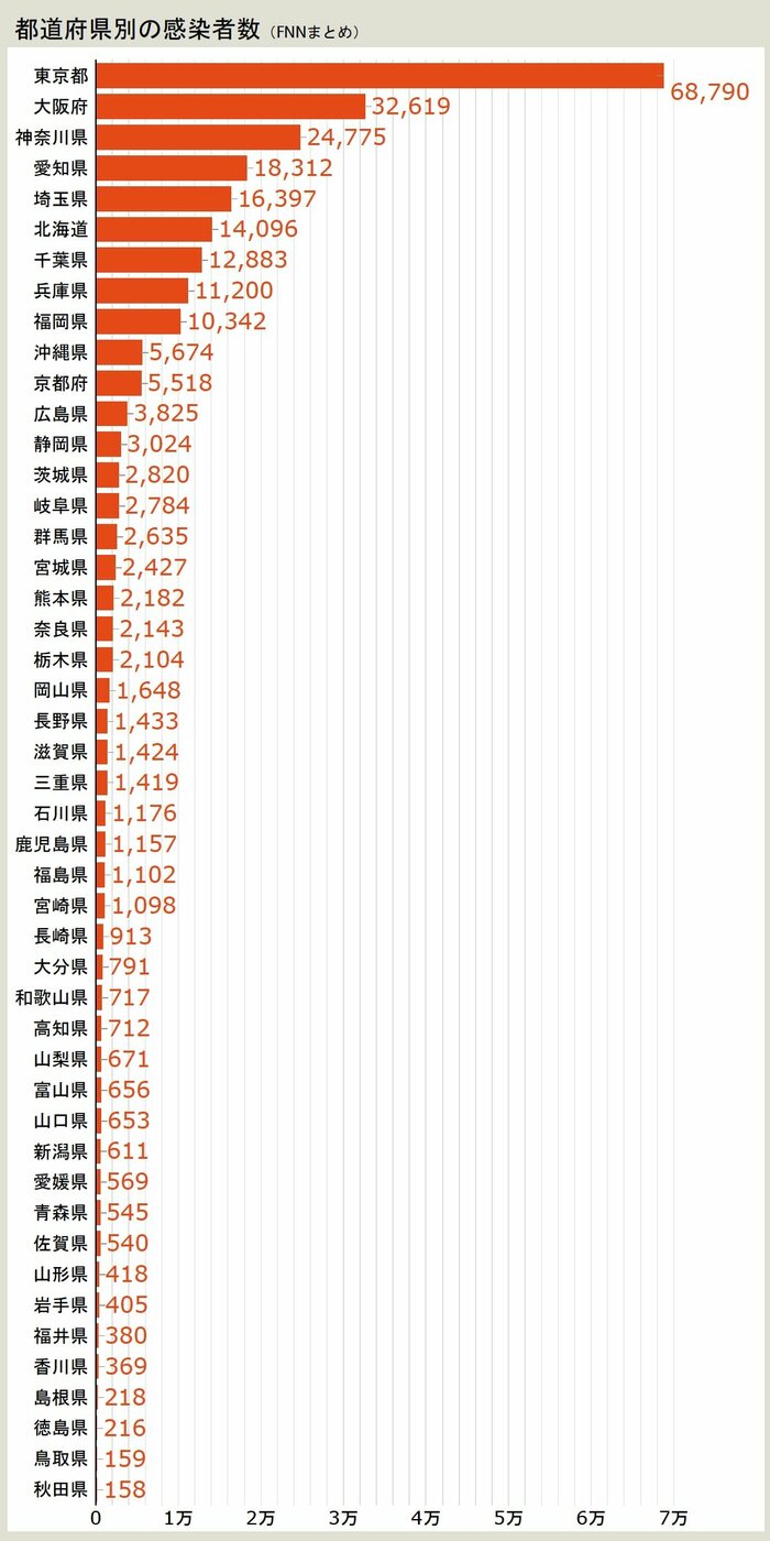 国内感染者数累計