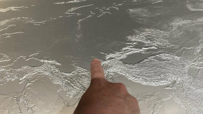 触って感じる世界地図