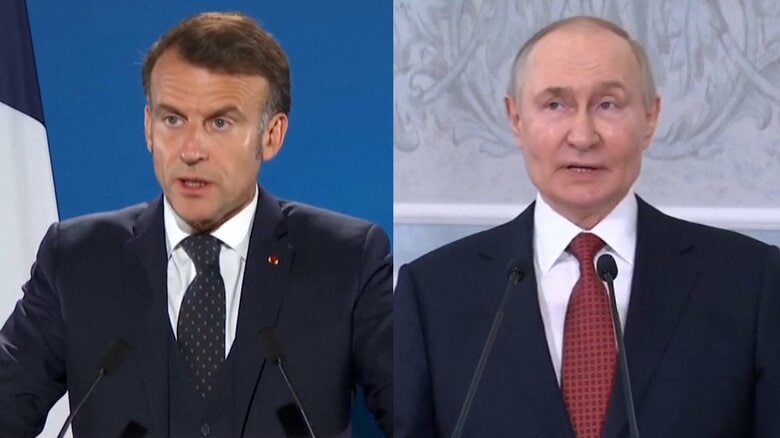 ロシア・プーチン大統領とフランス・マクロン大統領が電話会談　中東情勢などを協議｜FNNプライムオンライン