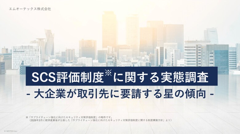 大企業の8割超が「SCS評価制度」※への対応を開始・検討 取引先に求める水準は「星3相当」が中心、将来的には「星4相当」への期待も