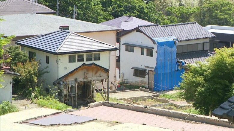 警戒区域内の住宅