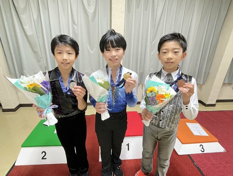 ノービスA男子表彰台