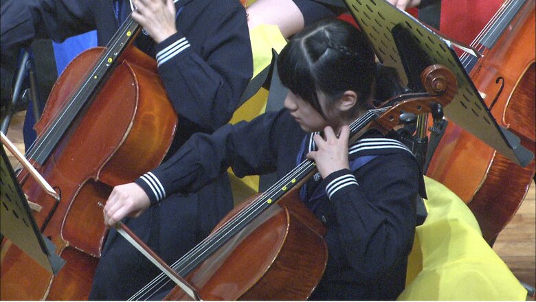 オール学習院大合同演奏会で演奏された（当時12歳）2014年4月