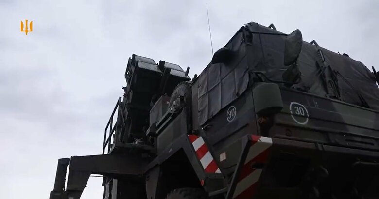 ウクライナ軍に4月に引き渡されたパトリオット地上配備型迎撃システムのランチャー（ウクライナ軍公式ツイート）
