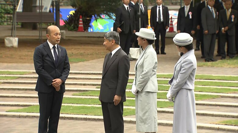 長崎の原爆落下中心地碑に献花　9月12日
