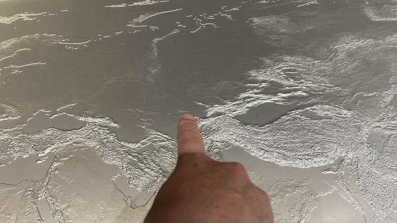 触って感じる世界地図