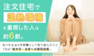 注文住宅で温熱環境を重視した人は約6割。ヒートショック対策として取り組んだこと1位は「脱衣所・浴室への暖房設置」