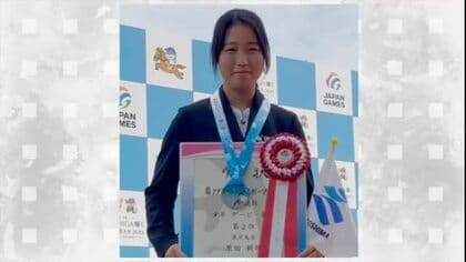 【国スポ】　馬術　少年ダービーで鹿児島・武岡台高校　原田祈璃選手が準優勝