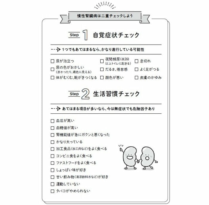 『100歳まで元気！腎臓を強くする食のトリセツ』から抜粋（イラスト：うてのての）