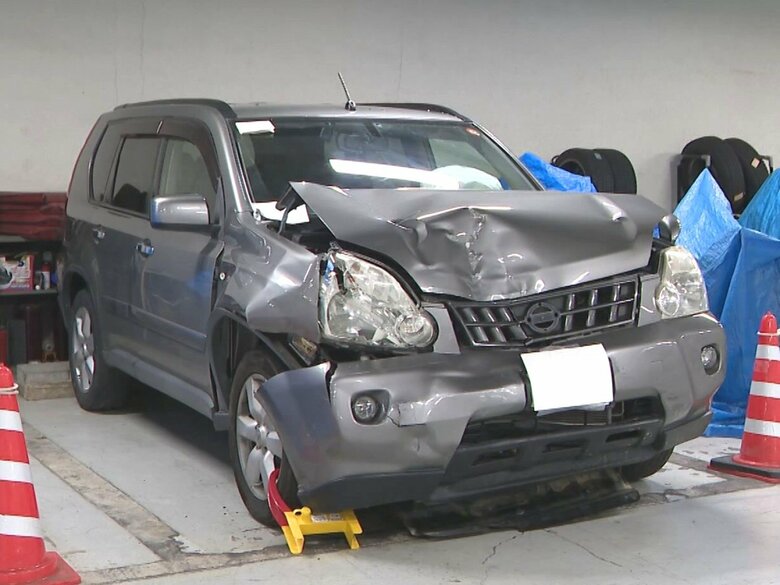 以前に免許取消処分受ける…無免許で車を運転し前の車に衝突して2人にケガさせたか 35歳会社役員の男を逮捕・送検｜FNNプライムオンライン