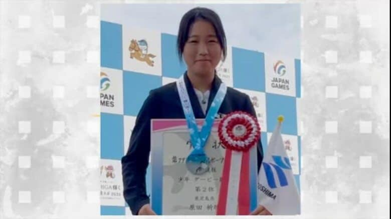【国スポ】　馬術　少年ダービーで鹿児島・武岡台高校　原田祈璃選手が準優勝｜FNNプライムオンライン