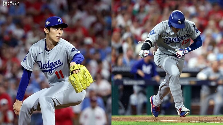 ドジャース連勝でシリーズ突破へ王手　大谷翔平が貴重なタイムリー　佐々木朗希9回一打同点ピンチで登板しセーブ｜FNNプライムオンライン