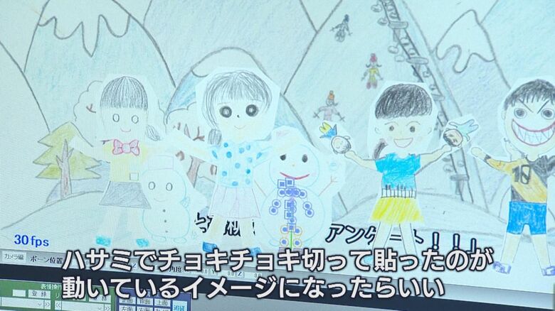 落書きがそのまま動くイメージに