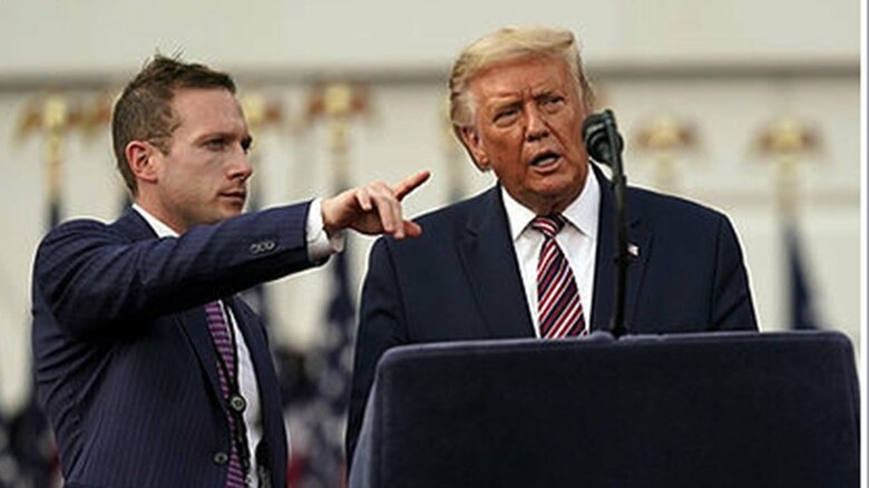 マックス・ミラー氏とトランプ大統領（ミラー氏の選挙事務所HPより）