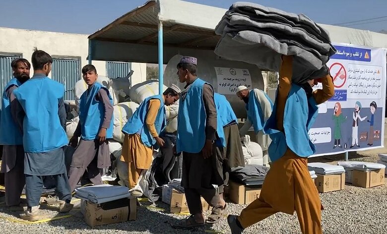 UNHCRによる支援活動（2021年10月・カブール　提供：UNHCR）