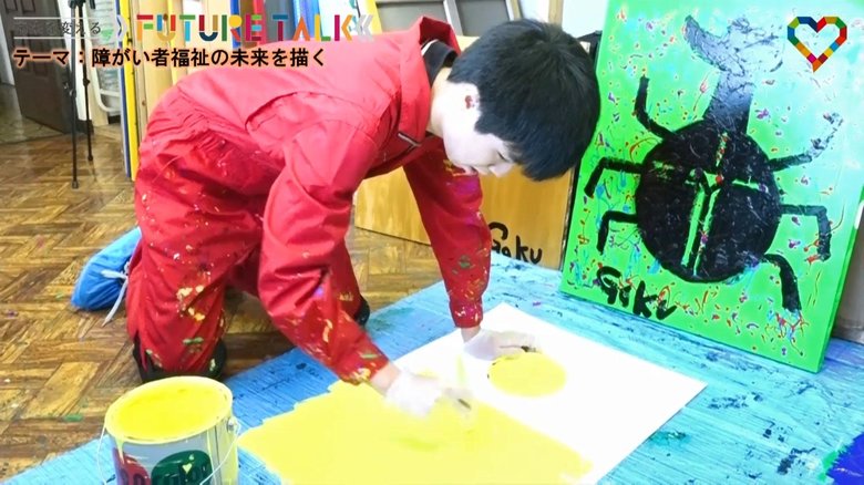 島田アナもほれ込んだガク君の絵