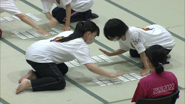 高校生の百人一首かるた競技（2日）